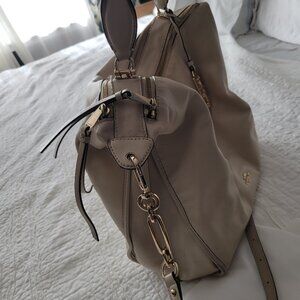 Vintage cream colored coach bag